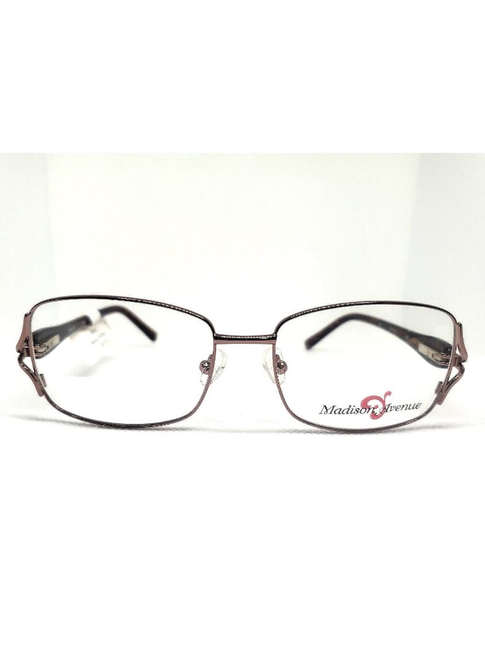Madison Avenue Designer Frames‎ 107 Shiny Pink Brown Eyeglasses 52 16 135